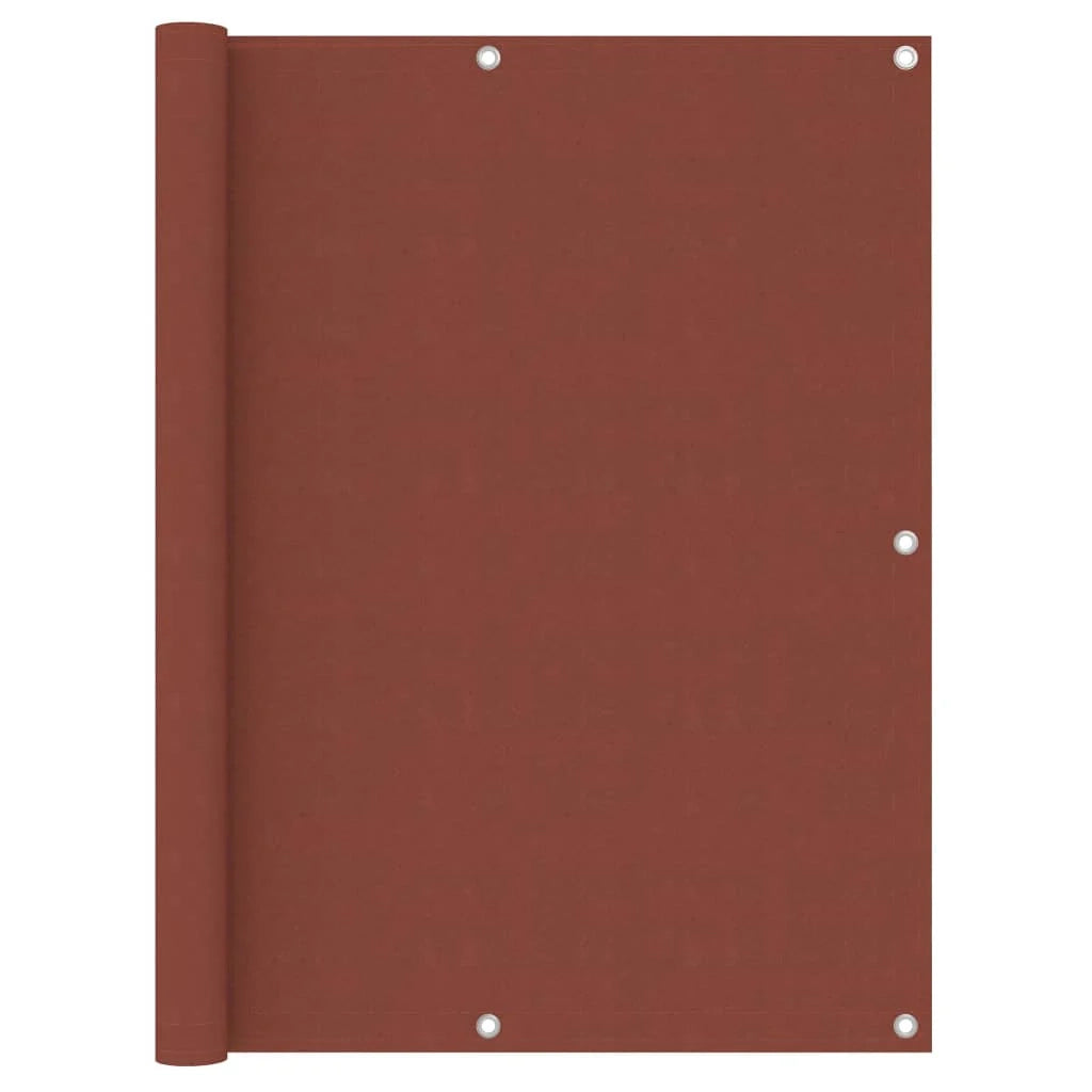 Paravento per balcone 120 x 600 cm tessuto oxford terracotta 02_0010405