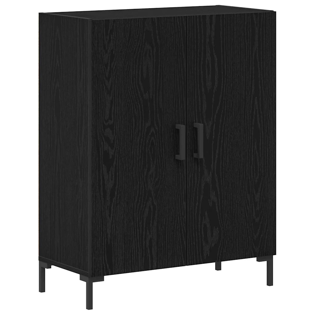 Credenza Rovere Nero 69,5 x 34 x 180 cm Legno multistrato 3333094