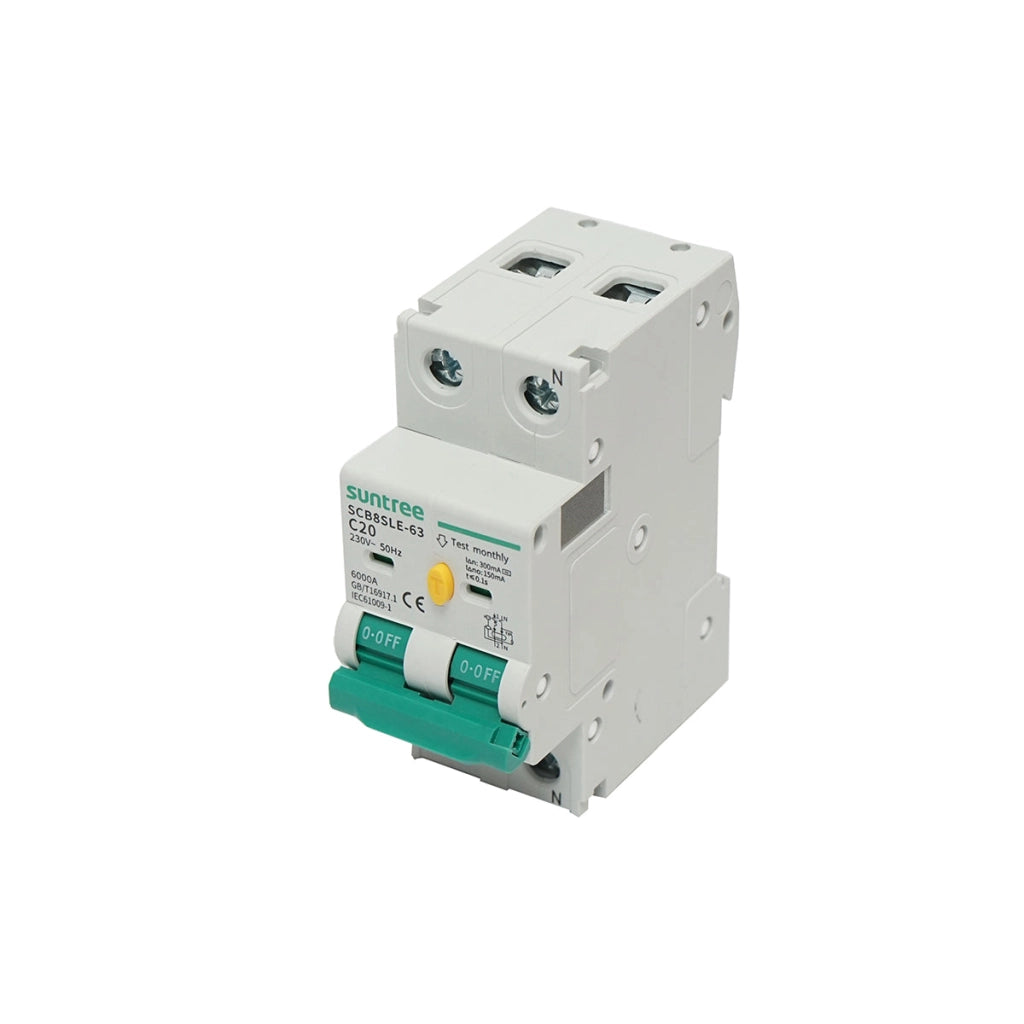 Interruttore automatico tipo 1+N, 20A 400VAC Suntree