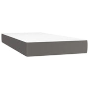 Materasso a Molle Insacchettate Rigidit¨¤ Media Grigio 90x200x20 cm in Similpelle