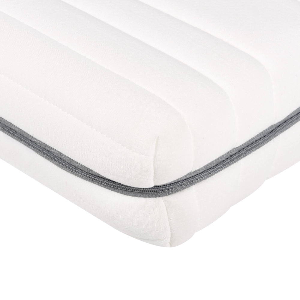 Materasso in schiuma bianco 160 x 200 cm Tessuto poliestere sfoderabile con cerniera EU Misura singola Medium Firm H2