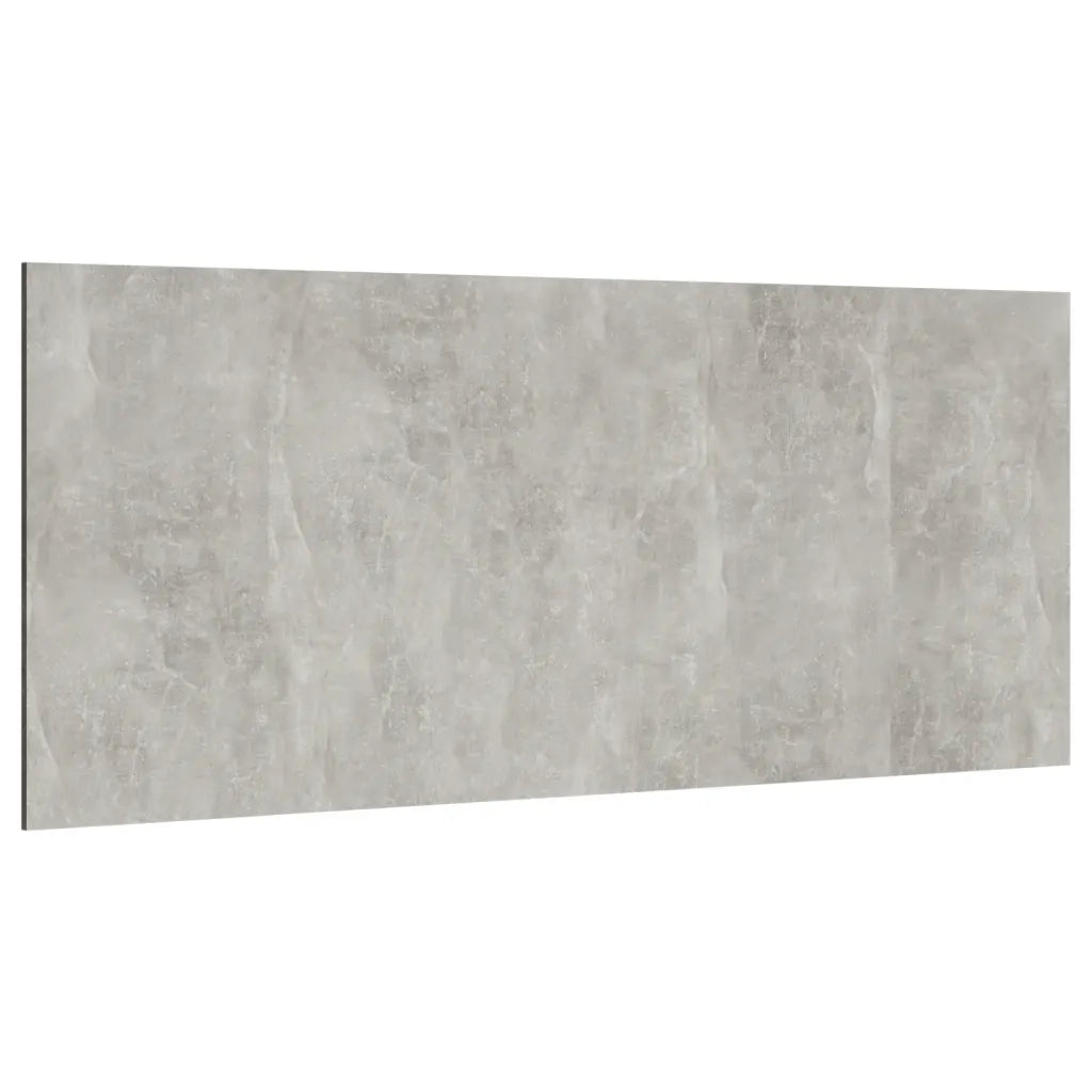 Testiera Letto-Testata-Testiera Decorativa Grigio Cemento 200x1,5x80cm in Legno Multistrato