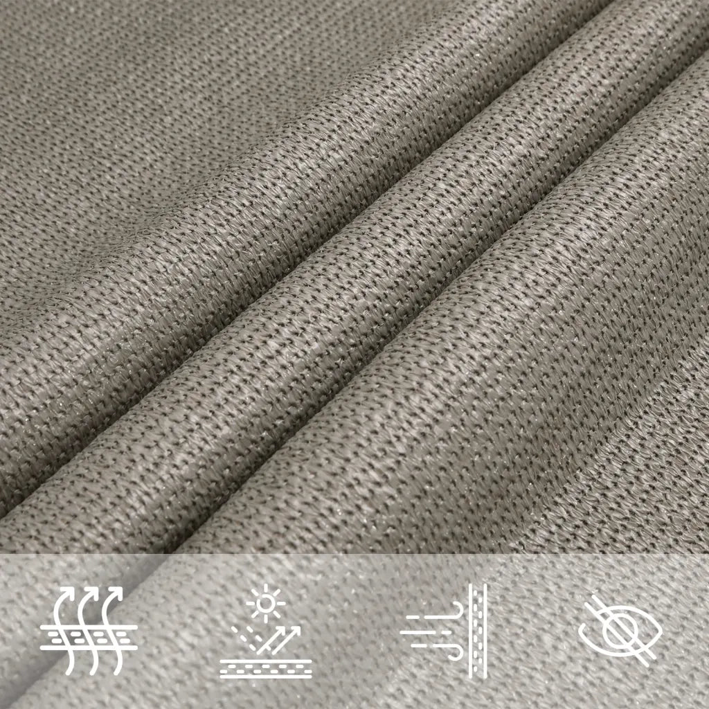 Vela Parasole | Telo Ombra | Vela da ombra 160 g/m2 Rettangolare Grigio Chiaro 2x3 m in HDPE