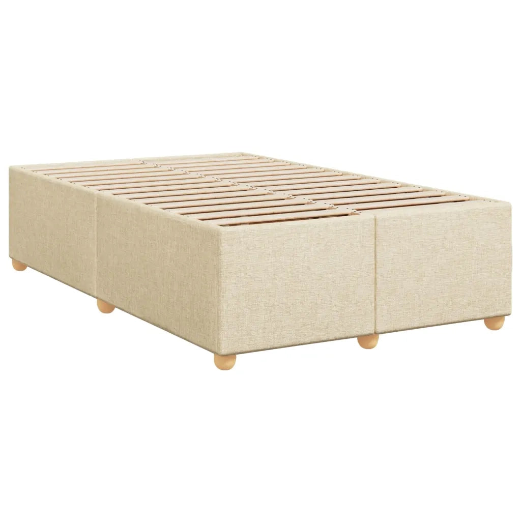 Giroletto a Molle con Materasso Crema 120x190 cm in Tessuto 3293531