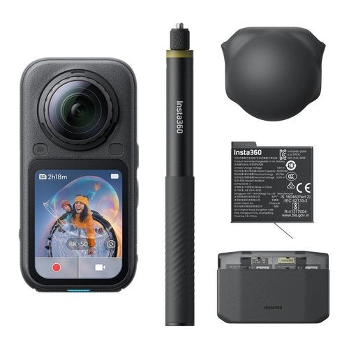 Action cam insta360 935567 x6 essential bundle midnight black