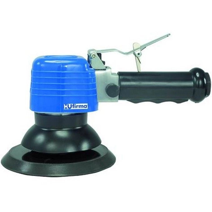 Hu-FIRMA HULR-AC Levigatrice ad Aria Compressa Rotorbitale Attacco 1-4'' Piatto Velcro 150 mm Impugnatura Gommata colore Nero