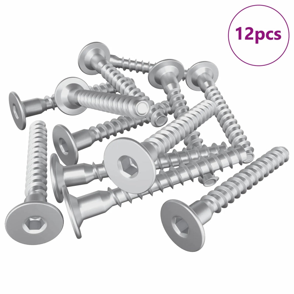 Viti confermat 12 pcs Argento Ø5 x 40 mm Metallo 864377