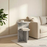Tavolo laterale con archiviazione Grigio Sonoma Ø 39,5 x 55 cm 8001025