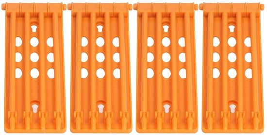 Anelli per beccucci per uccelli 4 pezzi - Materiale ecologico - Sostegno per muro - Otre per allenamento degli uccelli - Grande capacità - 4 colonne - Anelli per gambe di uccelli