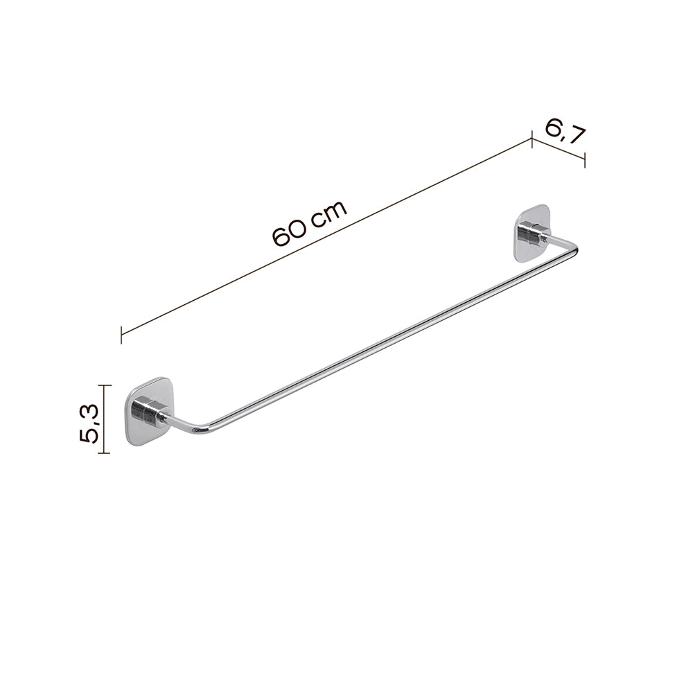Set 2 portasalviette di GEDY linea Teide cromato