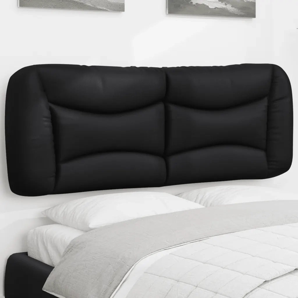 Cuscino Testiera Hvar Nero 120 cm in Similpelle 374568