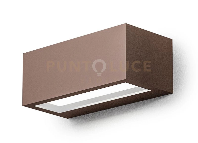 GES972- APPLIQUE LED RUGGINE 4000K 602LM 15W IP65 21,5CM