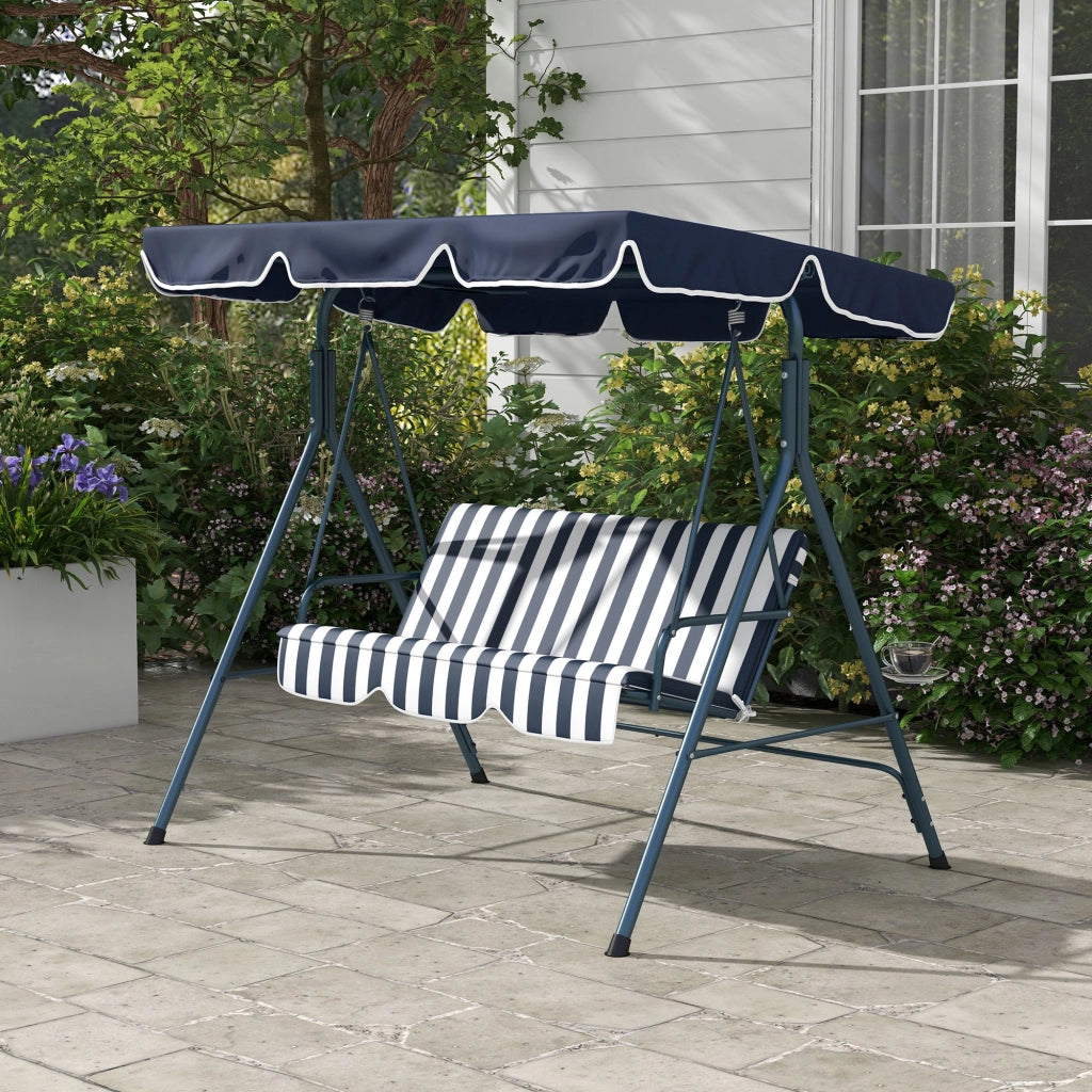 Divano da Giardino 3 Posti ¨C Minimal ¨C Grigio Polipropilene Nero