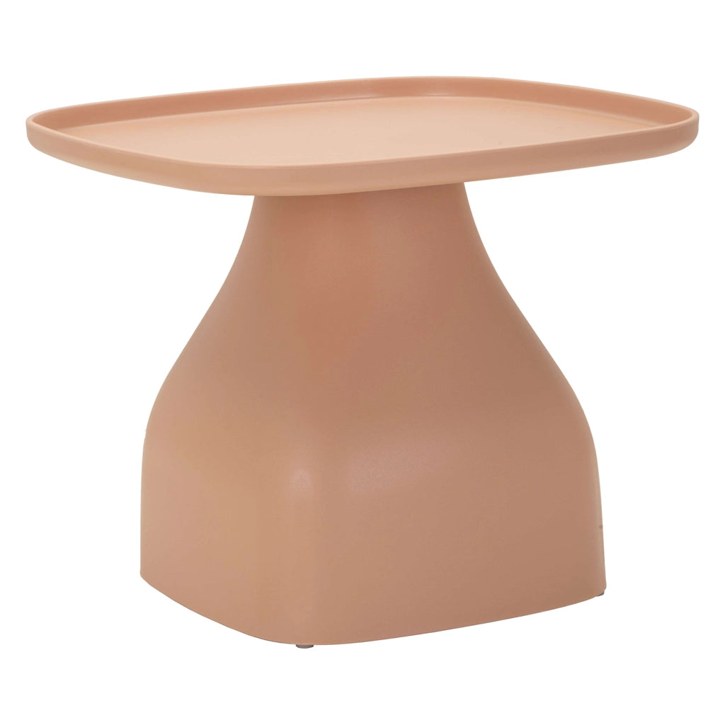 Inhamb, Tavolino da Salotto Adatto per Indoor/outdoor Angoli Arrotondati, 48x48x38h cm Rosa