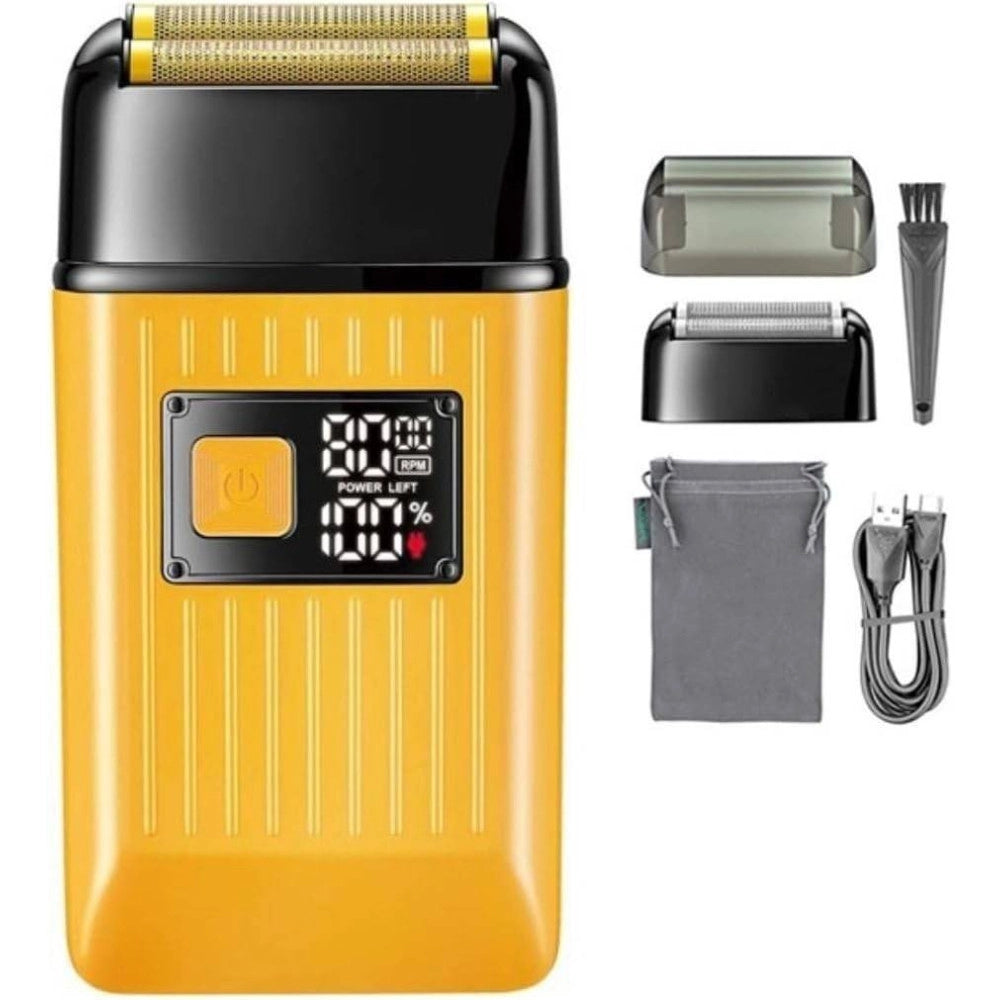 Trade Shop - Rasoio Elettrico Uomo Per Barba Capelli Corpo Doppia Testina Indipendente Vgr357 -