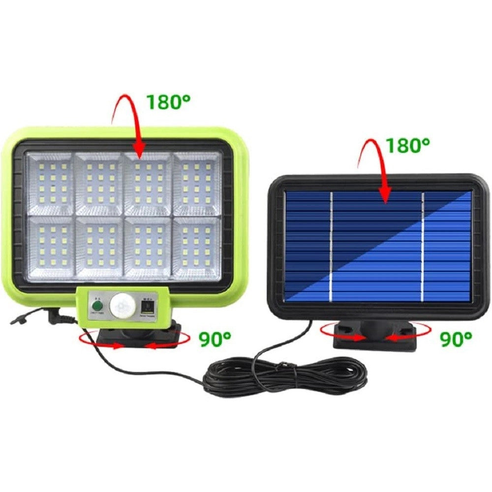 Trade Shop - Lampada A Energia Solare Sensore Movimento 3 Modalità Impermeabile Scale Giardino -