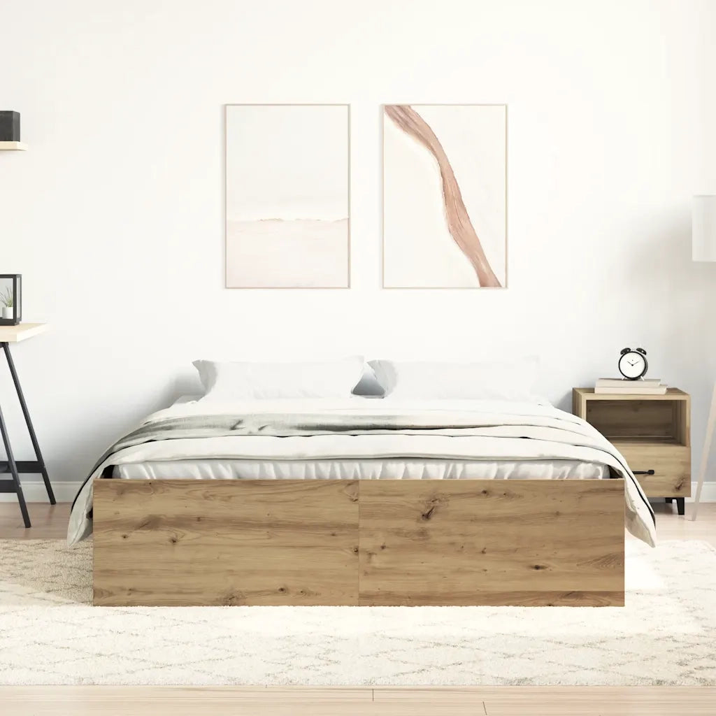 Giroletto senza Materasso-Struttura Letto Rovere Artigianale 120x200cm 339530