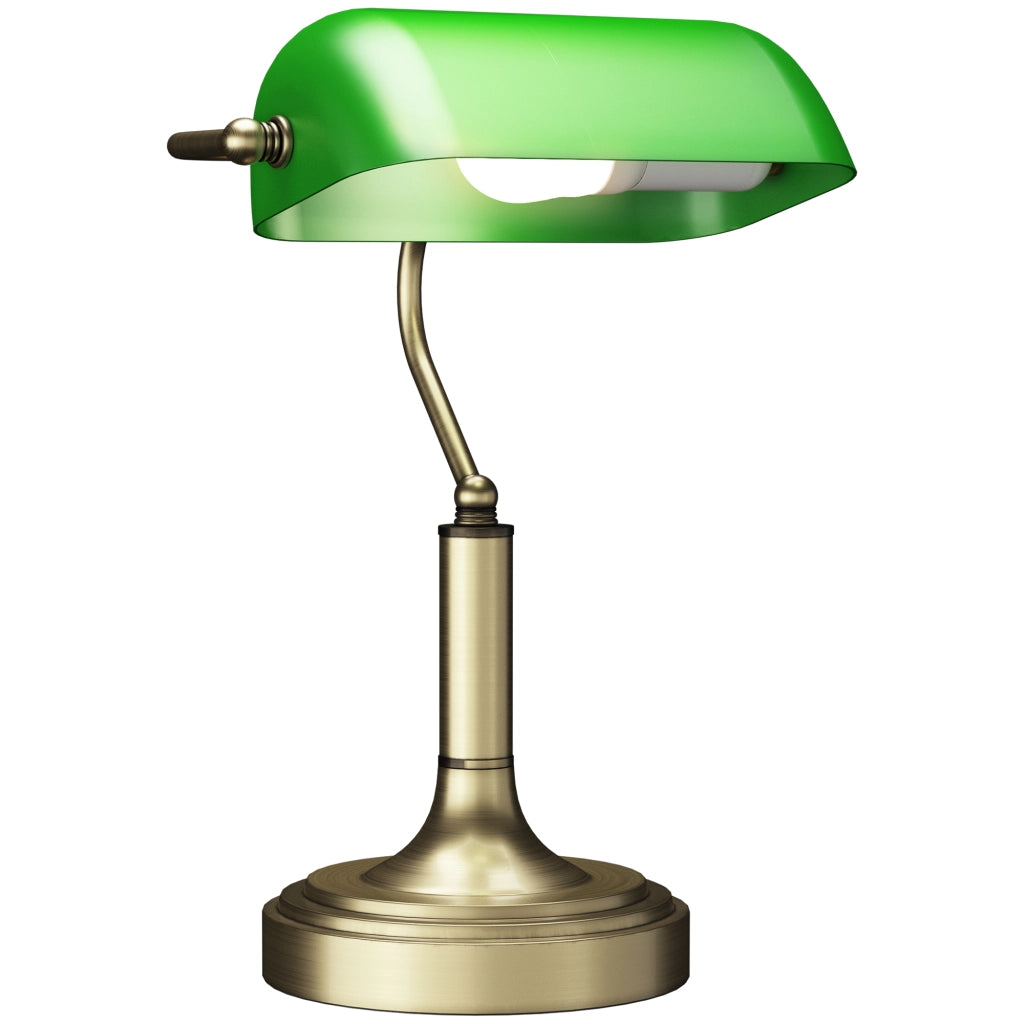Lampada da Scrivania con Interruttore a Levetta e Paralume Regolabile ¨C zephmum ¨C Verde