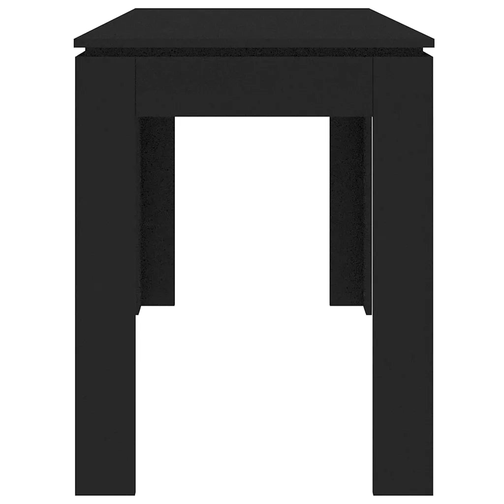 Tavolo da Pranzo | Tavolo da cucina Nero 120x60x76 cm in Legno Multistrato