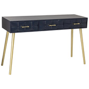 Mobile ingresso in legno nero 132x41x79h cm