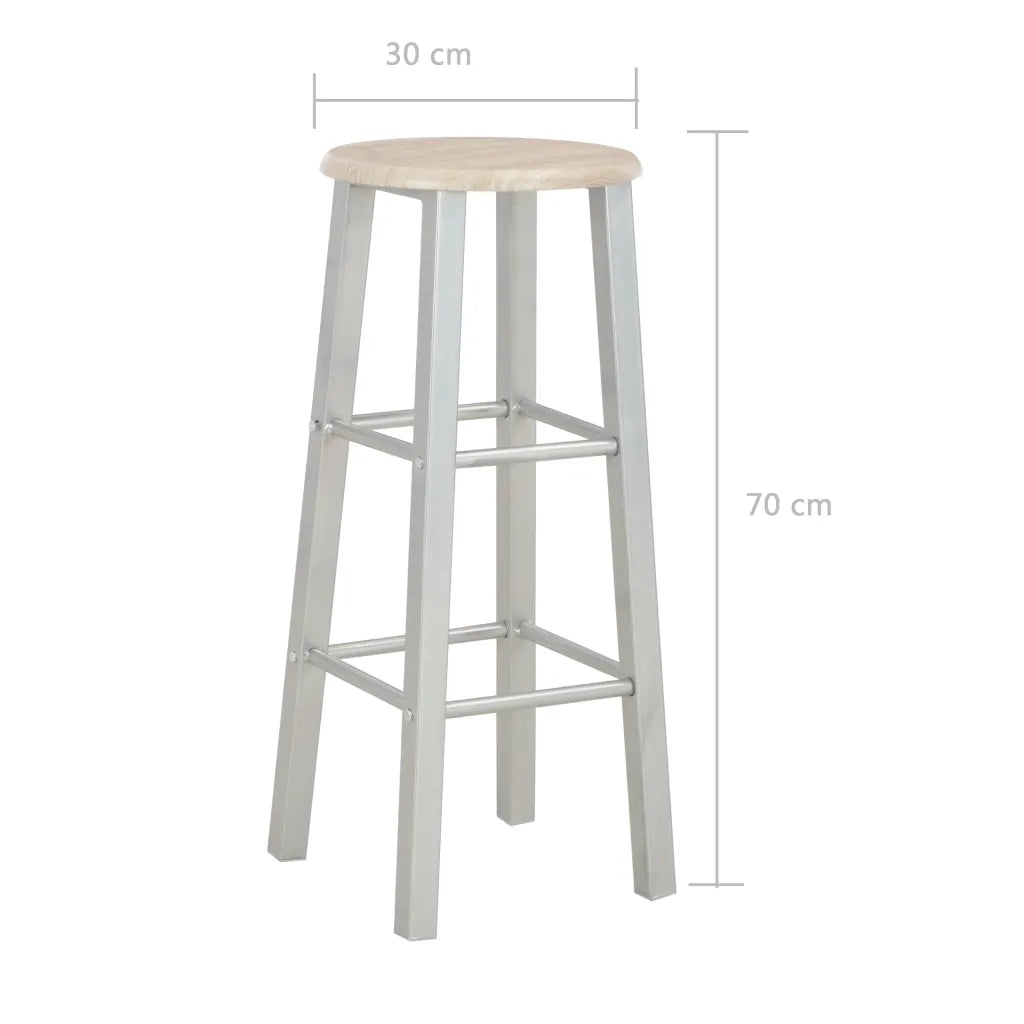 Set da Bar 3 pz in Legno e Acciaio CFW6573685