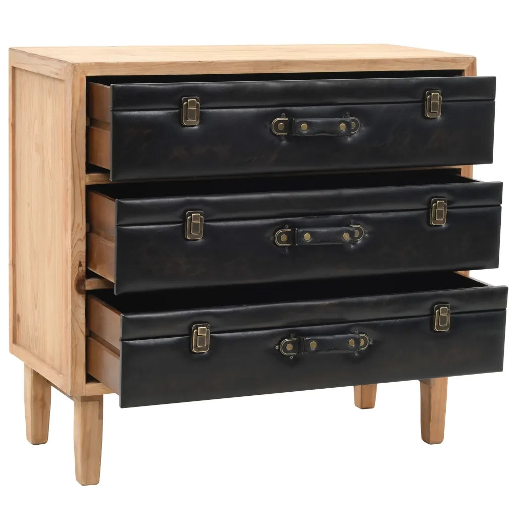 Cassettiera in Legno Massello di Abete 80x36x75 cm 245778
