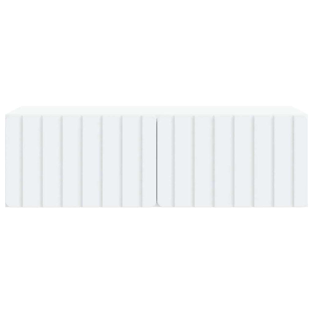 Mobile Porta TV da Muro-Credenza per TV sospesa Bianco 98 x 41 x 30 cm 827715