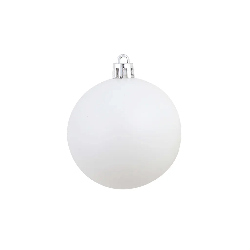 Set Palline di Natale 100 pz-Decorazioni natalizie 3/4/6 cm Bianco/Grigio