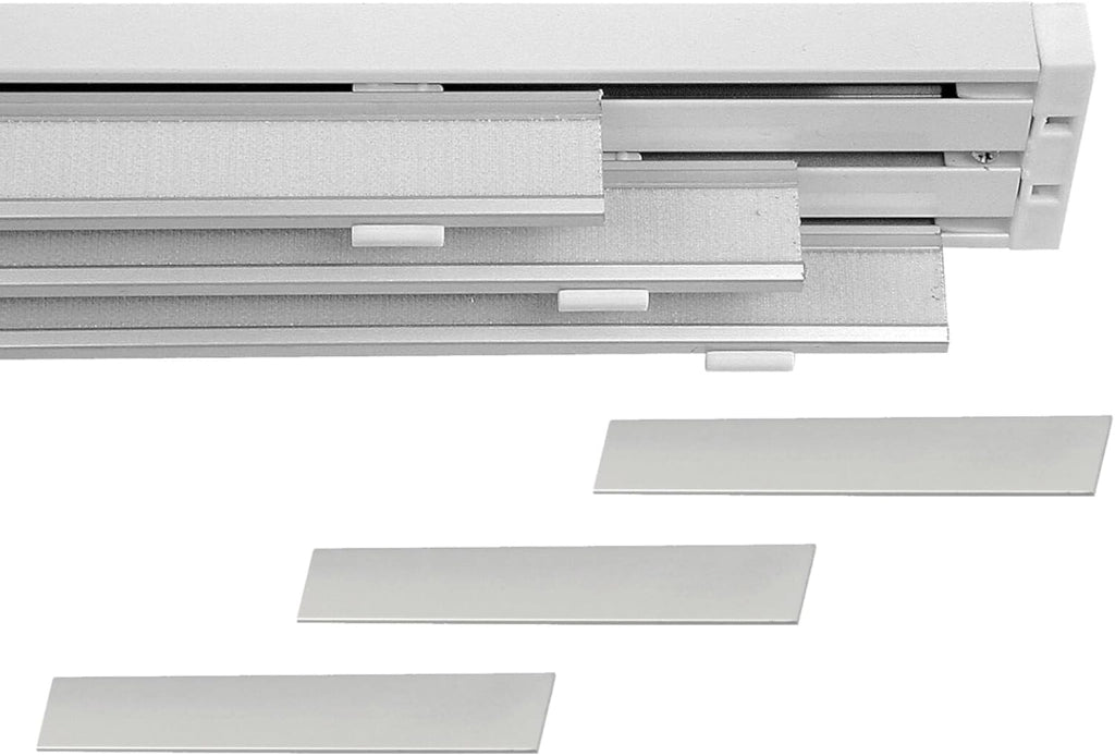 Bastone per Tende A Pannello Comando a Corda Apertura a destra, Binario a 3 vie con portapannelli da 70 CM, Attacco Soffitto Lunghezza 200 CM