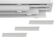 Bastone per Tende A Pannello Comando a Corda Apertura a destra, Binario a 3 vie con portapannelli da 70 CM, Attacco Soffitto Lunghezza 200 CM