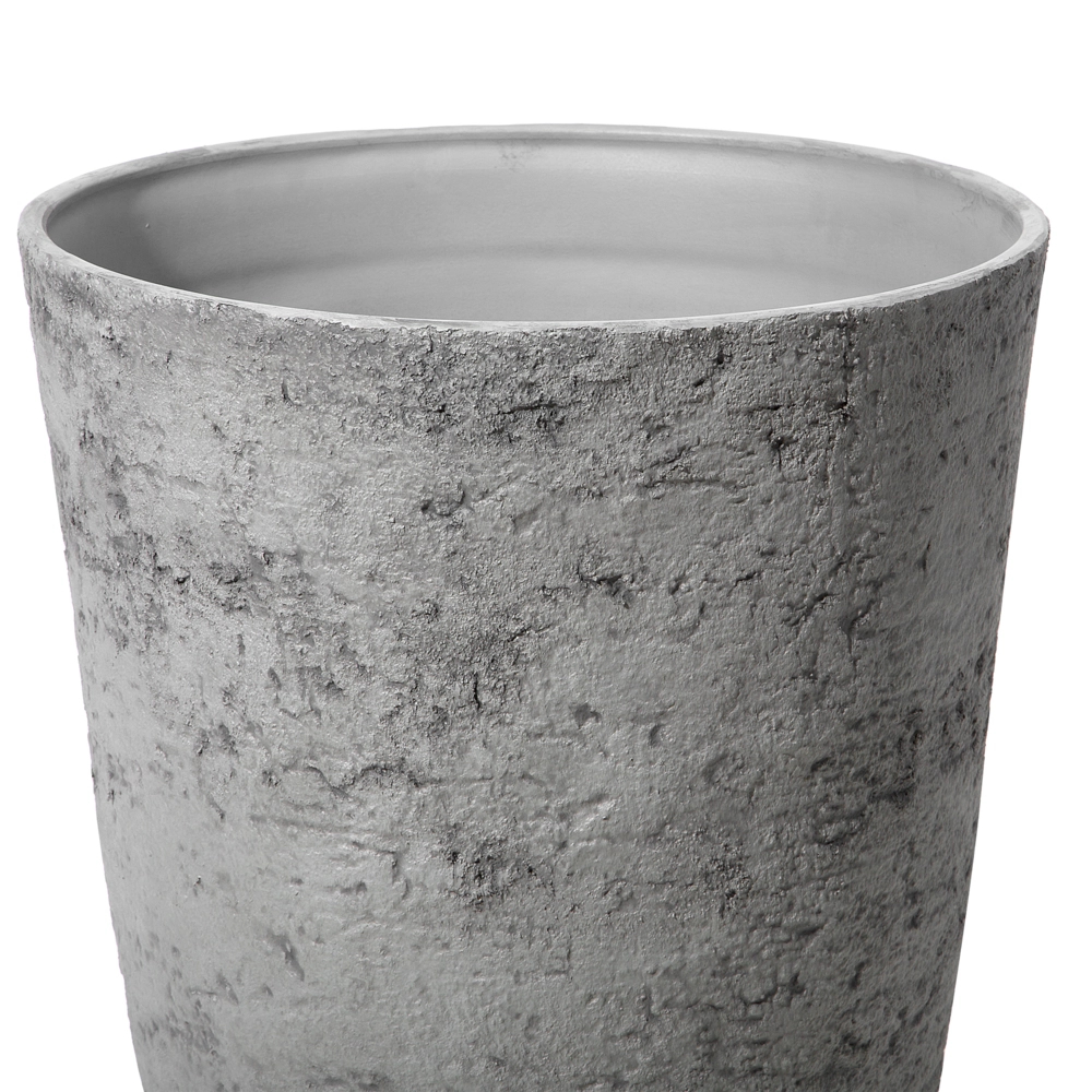 Vaso per piante in pietra di colore grigio 43 x 43 x 60 cm interni esterni giardino terrazzo