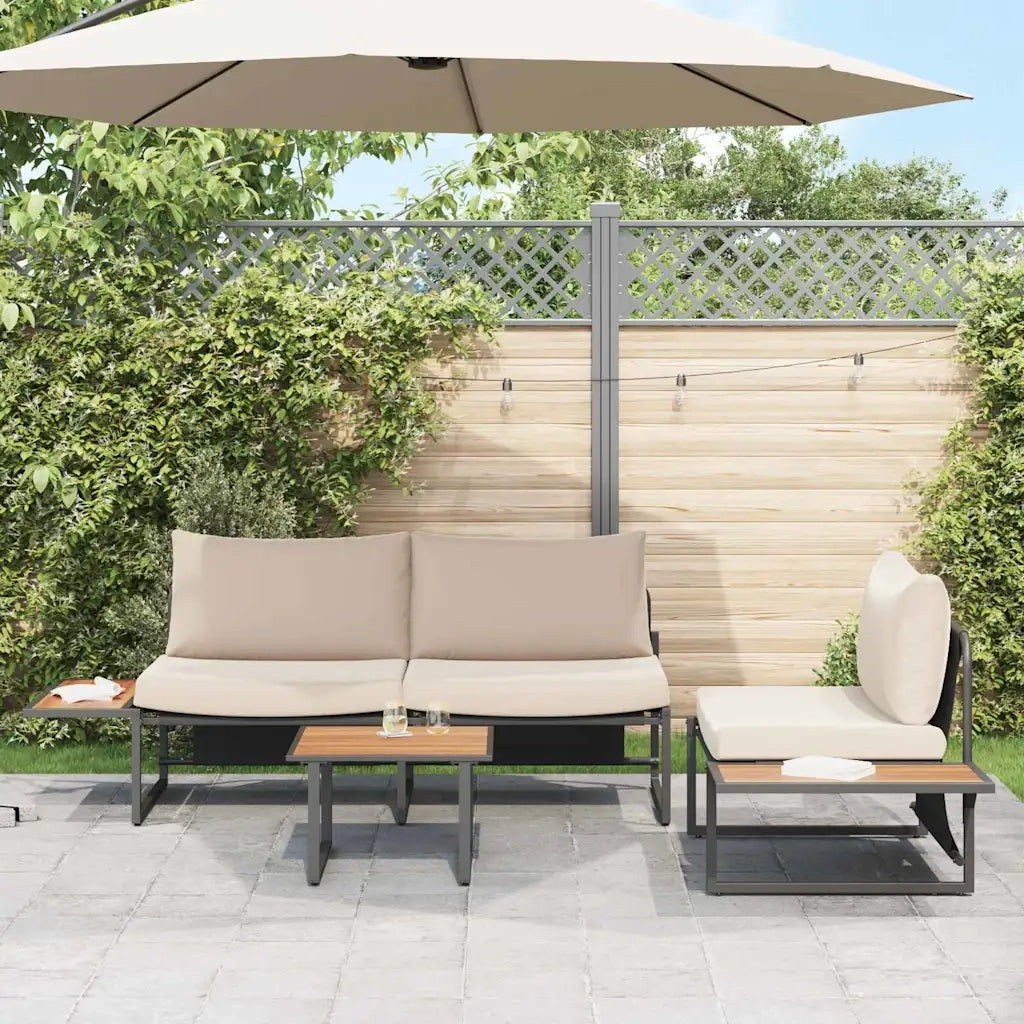 Set da Pranzo per Giardino 3 pcs Talpa Acciaio 3335893