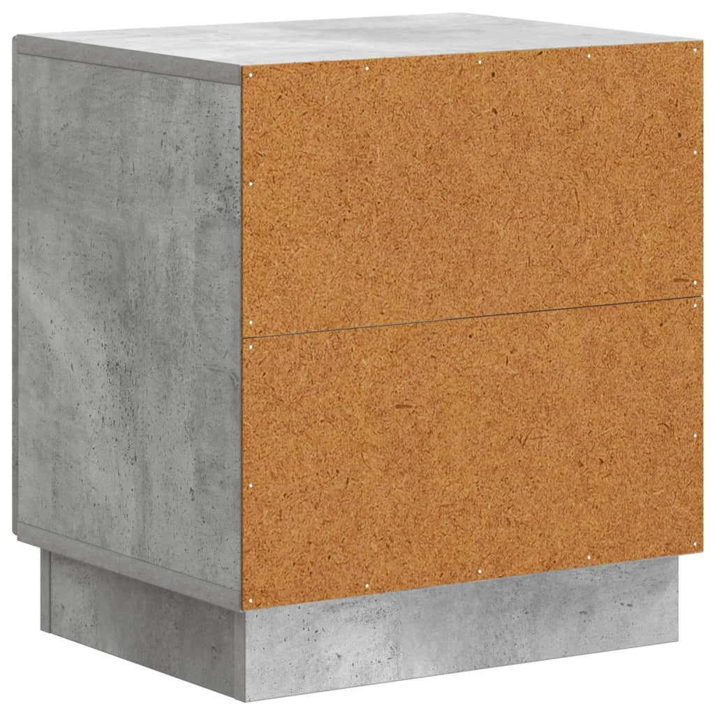 Comodino 2 pcs Grigio Concretè 43 x 34,5 x 47 cm 895262