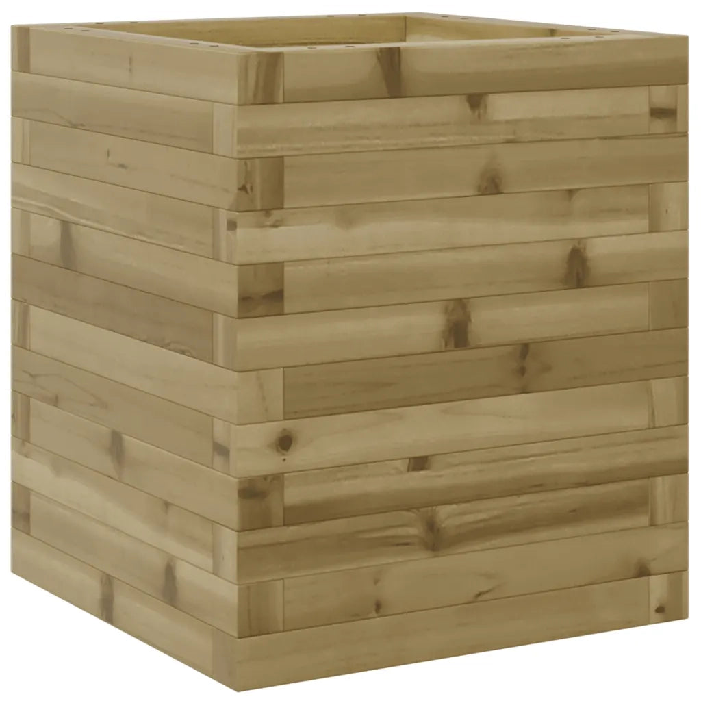 Fioriera da Giardino-Vaso da Esterno 40x40x46 cm in Legno di Pino Impregnato