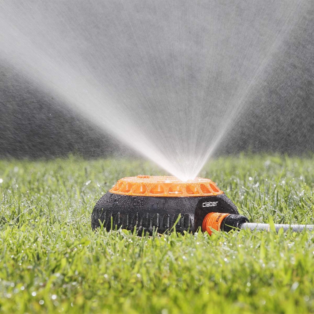 IRRIGATORE MULTIFUNZIONE DA GIARDINO CON 6 GETTI REGOLABILI QUICK-CLICK CLABER