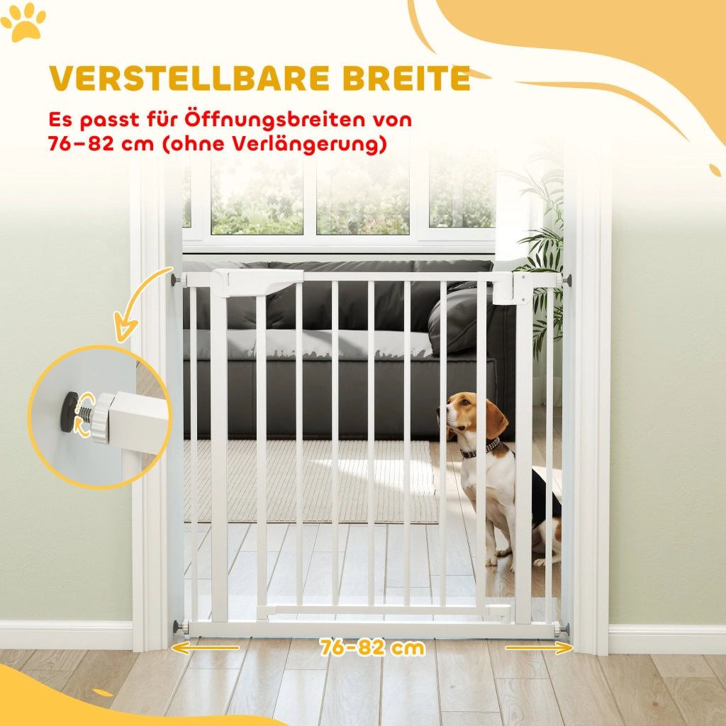 Cancello di Sicurezza per Scale per Bambini ¨C Minimal ¨C Bianco 76x81 cm