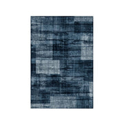Set di 5 Tappeti In Poliestere Nowell 50x80 Cm Blu