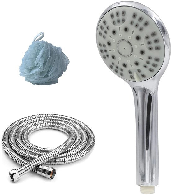 Set di testine per doccia a alta pressione - multifunzionale - 3 pezzi - acciaio inox