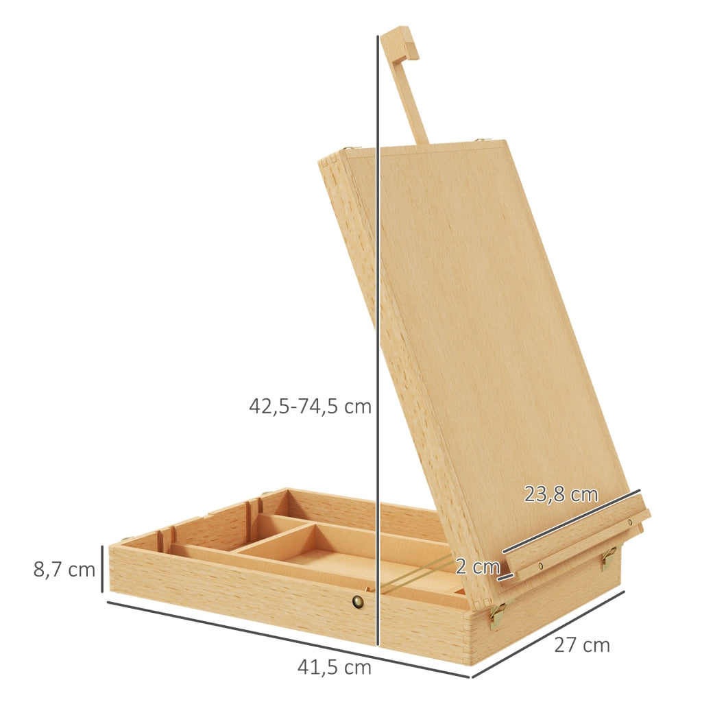 Cavalletto da Tavolo in Legno di Faggio ¨C Xylo ¨C Pieghevole Naturale 61cm