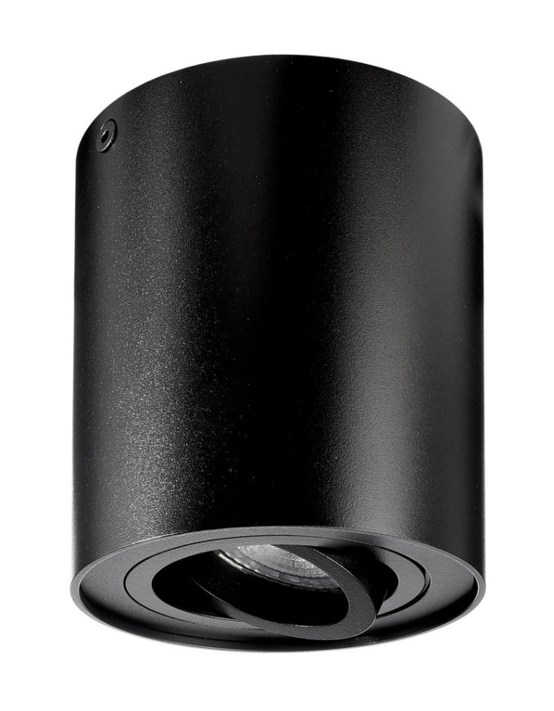 BENGALA Faretto soffitto orientabile plafoniera moderna LED GU10 luce ingresso cucina studio negozio 230V NERO