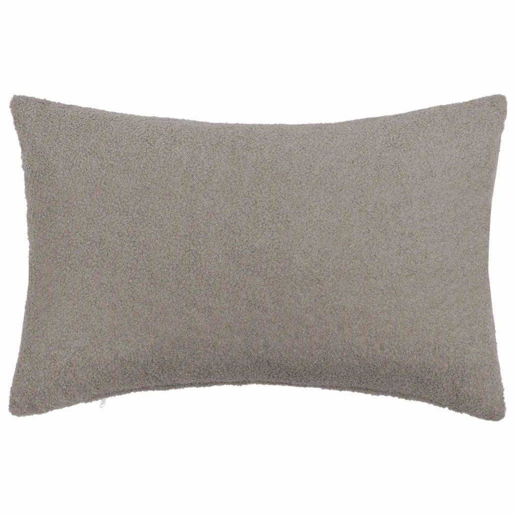 Federa 2 pcs HEERLEN Grigio Chiaro 40 x 60 cm Bouclé 909231