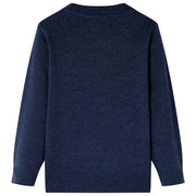 Maglione per Bambini Lavorato a Maglia Blu Marino 116 14501