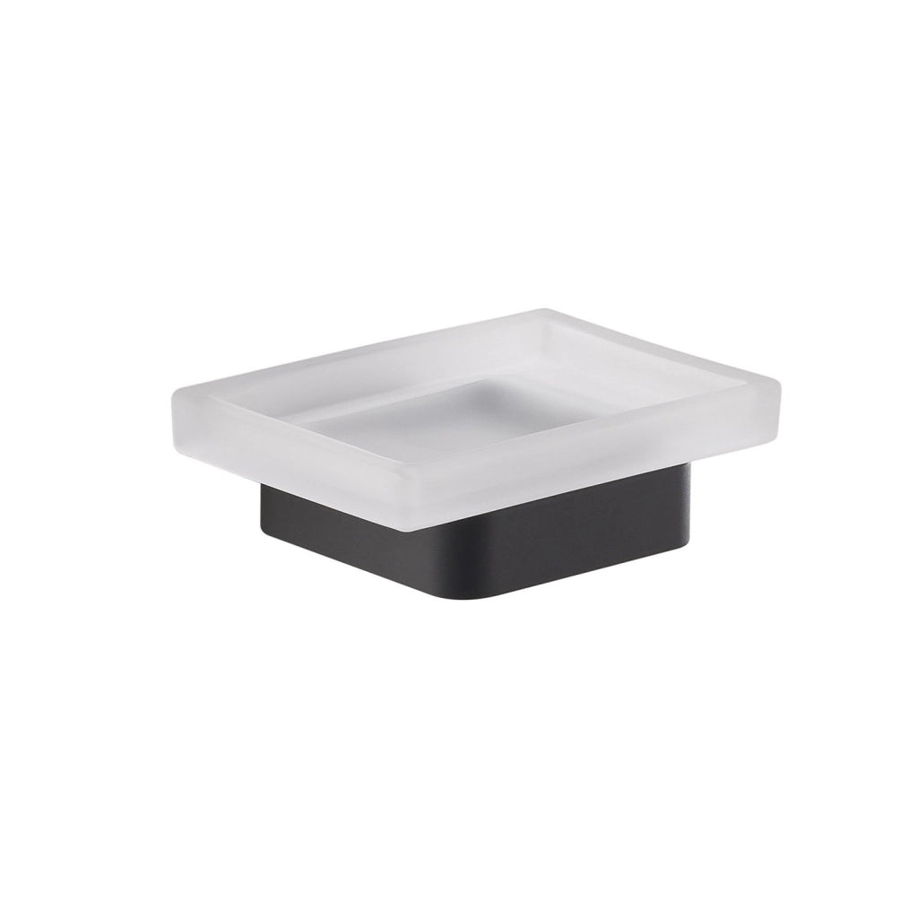 Portasapone da muro in ottone e Cromall A811 Gedy serie SAMOA Nero Matt