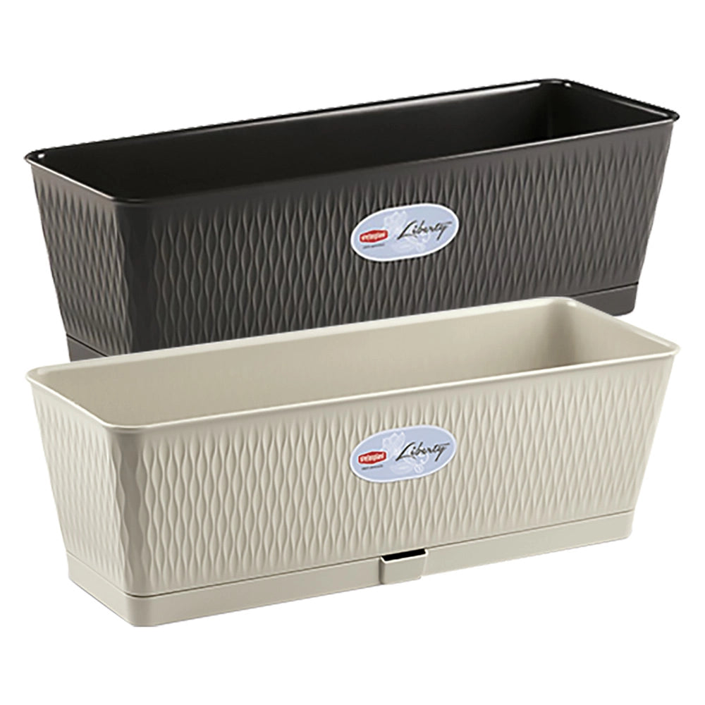 BALCONETTA RETTANGOLARE 'LIBERTY' lt.9 - bianco travertino  - STEFANPLAST