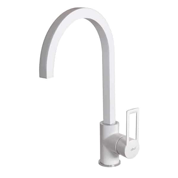 Rubinetto Miscelatore Cucina Elleci Bridge Granitek Bianco MGKBRI68