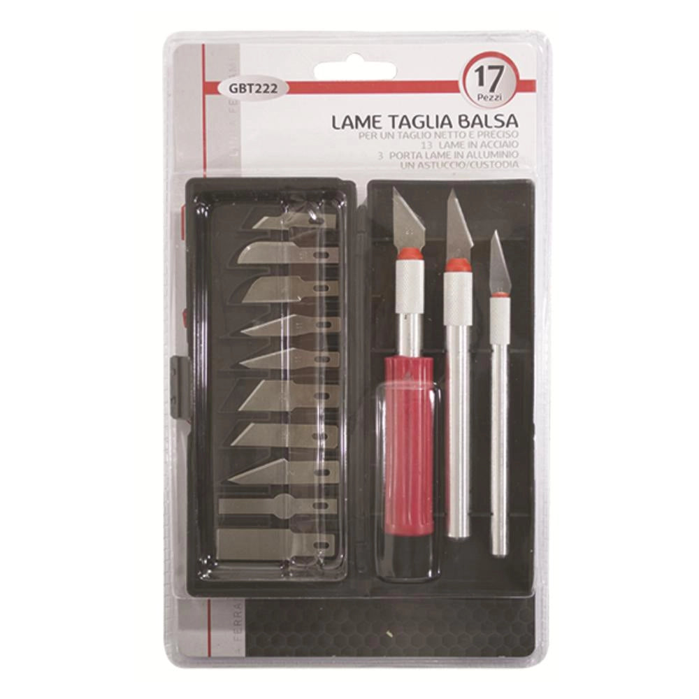 KOMBO SET COLTELLI TAGLIA BALSA 16 PZ