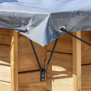 Copertura Invernale 10,58 X 4,67 M Per Piscina Rettangolare In Legno Gre Di 10,18 X 4,27 M Dimensione piscina: 10.18 X 4.27 m