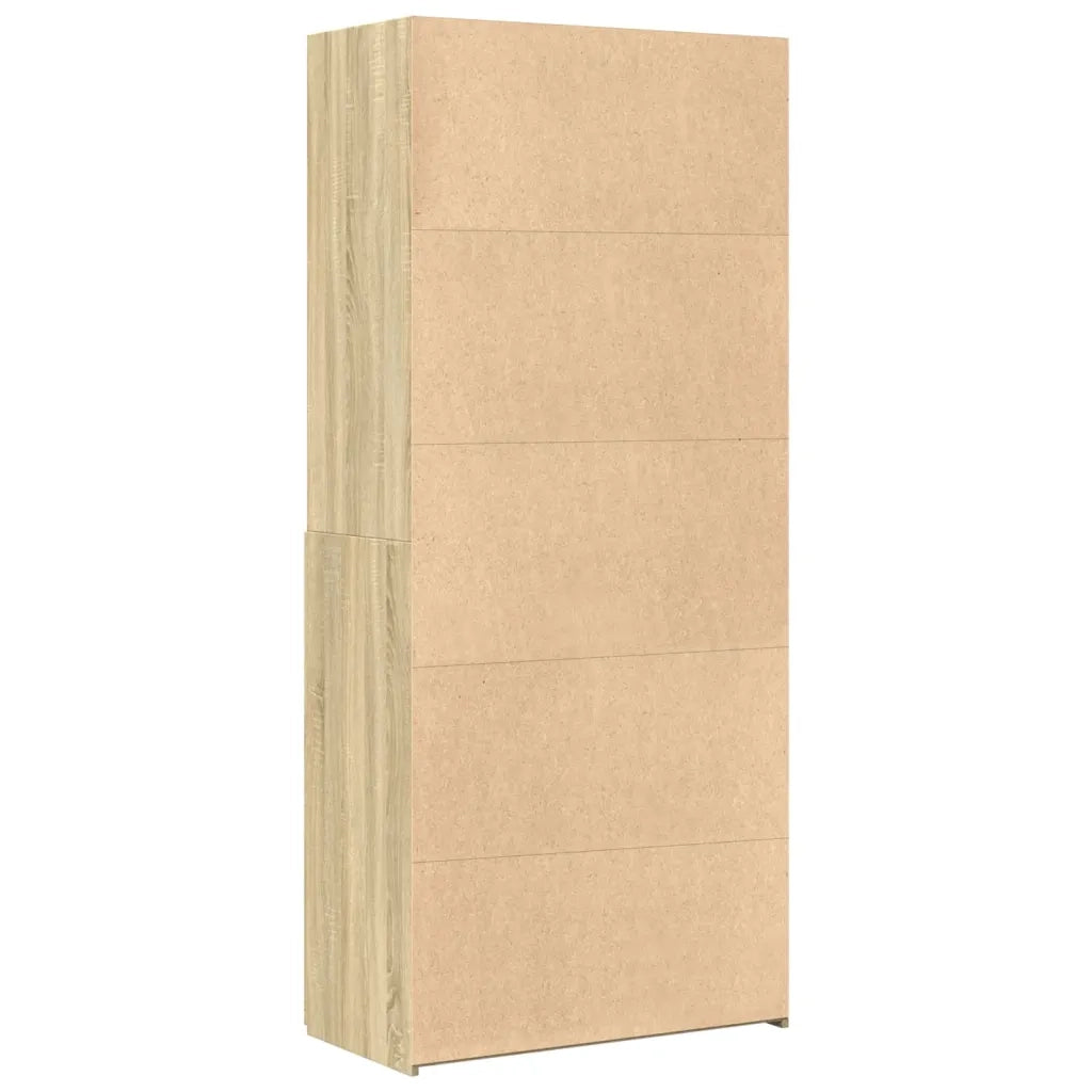 Credenza | Madia | Buffet da pranzo | Armadio da pranzo Rovere Sonoma 80x42,5x185 cm in Legno Multistrato