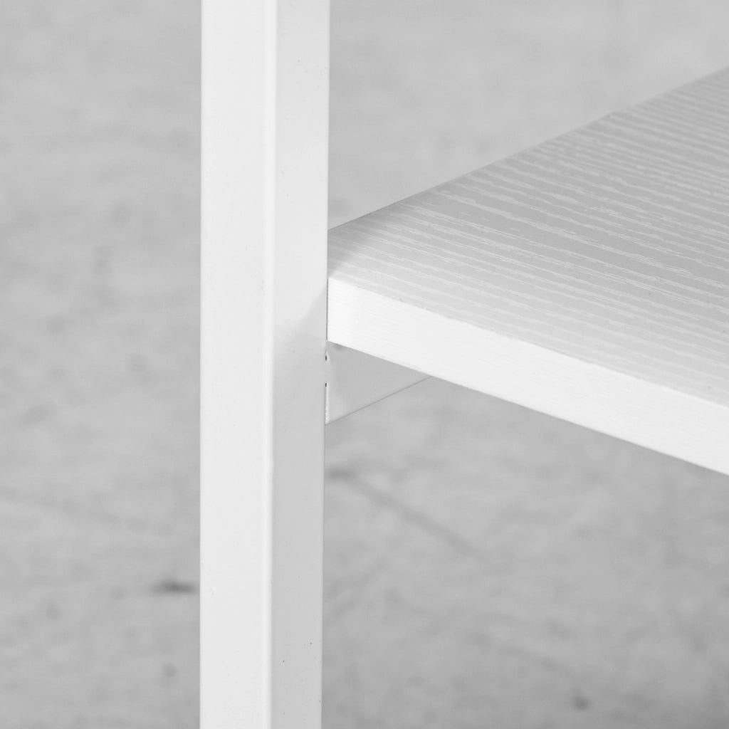 Scrivania per Computer con Stampante e Ruote ¨C Minimal ¨C Grigio 50x50x52.5 cm
