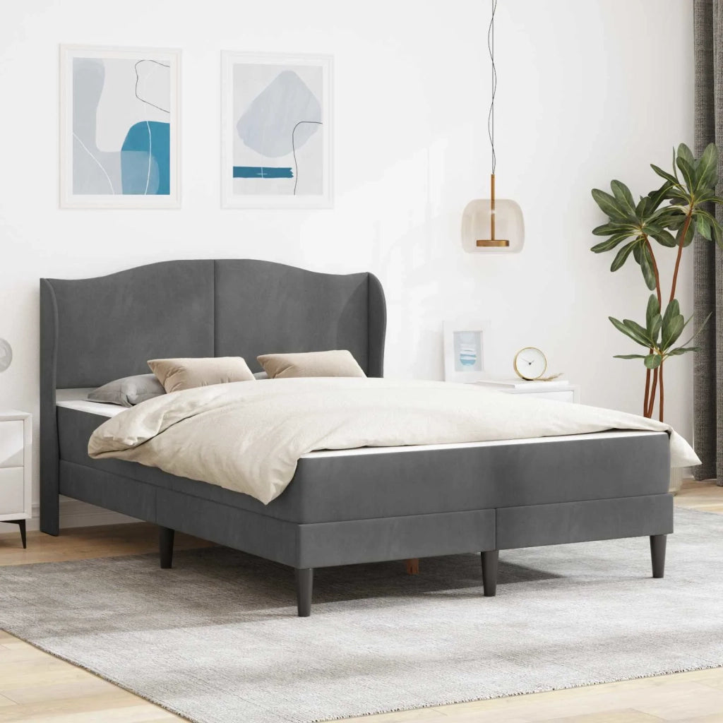 Struttura del letto Grigio Scuro 160 x 200 cm Velluto 3415215